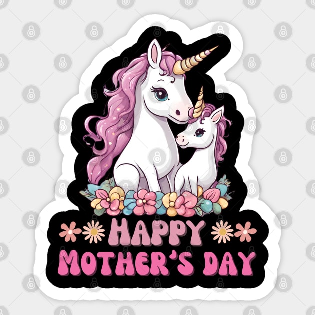 Happy Mother's Day Unicorn Sticker by stressless